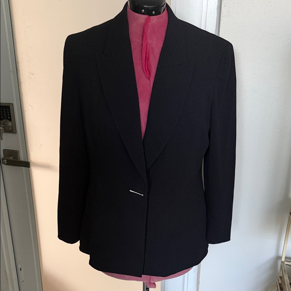 Womens Black Tailored Blazer - Classic Suit Jacket